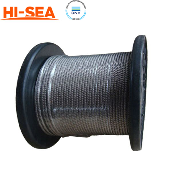 8×80SWSNS Galvanized Large Diameter Steel Wire Rope 